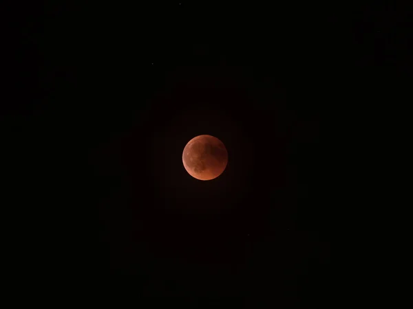 Лунное Затмение Красное Полнолуние Выдающееся Событие Произошло Июля 2018 Года — стоковое фото