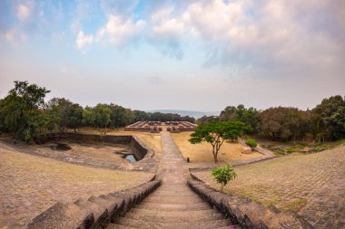 Sanchi Stupa, bina, antik Budist din gizem, taş oyma. Seyahat hedef Madhya Pradesh, Hindistan. 