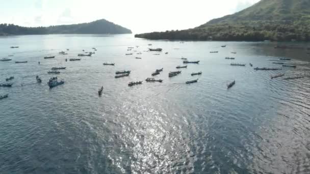 Hava Bandaneira Kora Kora Geleneksel Kano Yıllık Yarış Banda Adaları — Stok video