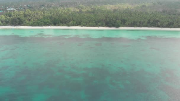 Hava Beyaz Kum Plaj Tropikal Deniz Wab Köyü Kei Adaları — Stok video