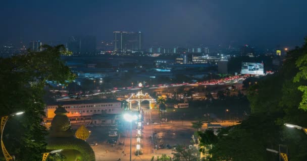 Kuala Lumpur Malaysia Circa Oktober 2018 Time Lapse Stadsbilden Skyline — Stockvideo