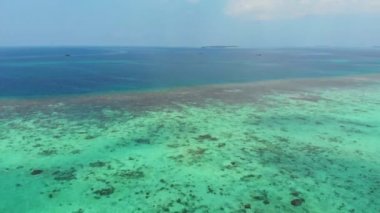 Havadan: Kei Adaları Maluku Moluccas Endonezya doğal seyahat hedef karayip deniz mercan resifi üzerinde havasız ekosistem deniz yaşamı üzerinde uçan drone