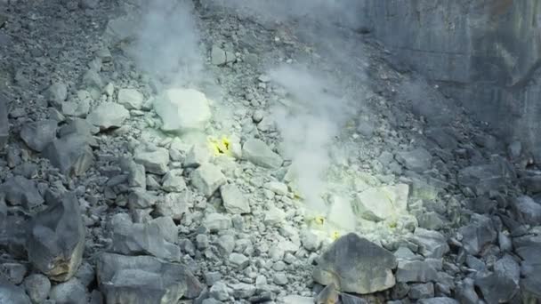 Sibayak Volcano Active Caldera Steaming Travel Destination Berastagi Sumatra Indonesia — Stock Video