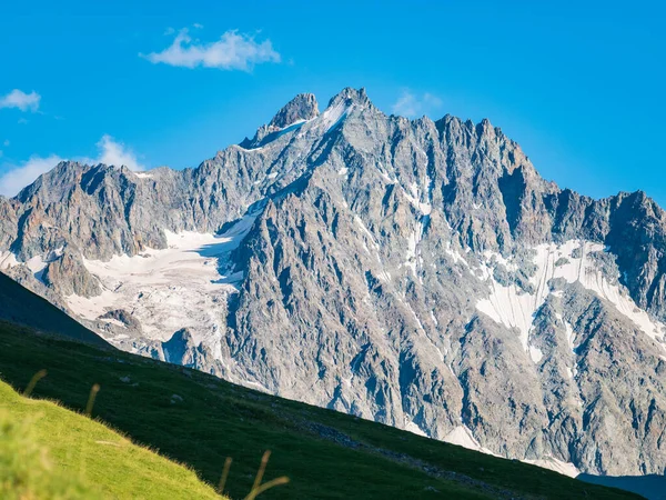 Mountain Landscape French Alps Massif Des Ecrins Scenic Rocky Mountains — Stock Photo, Image