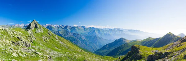 Paisagem Montanhosa Nos Alpes Montanhas Rochosas Alta Altitude Céu Húmido — Fotografia de Stock