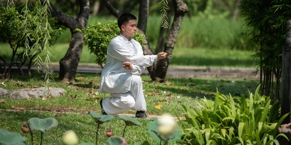 Tai Chi Chuan Master hands holding sword, Chinese Martial Arts workout.