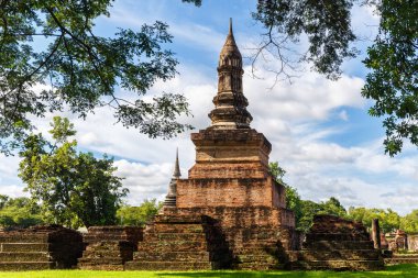 Stupa Sukhothai Tarih Parkı Tayland at