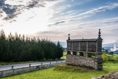 Camino de Santiago İspanya yanında Horreo