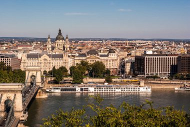 Zincir köprü Tuna Nehri Budapeşte, Macaristan
