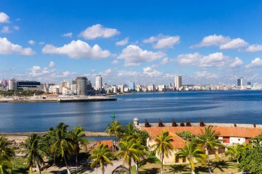 Havana Küba'nın panoramik manzarası
