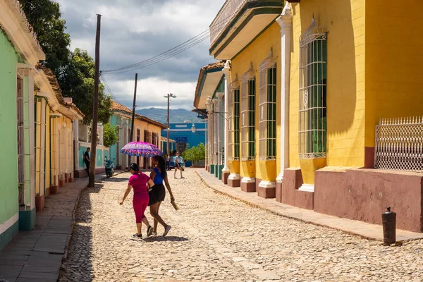 Δρόμοι Της Πόλης Του Σισενφούδικο Στην Κούβα Φωτογραφία Αρχείου