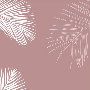 Tropikal palmiye yaprakları, orman sorunsuz vektör çiçek desenli bırakır. Vektör arka plan.