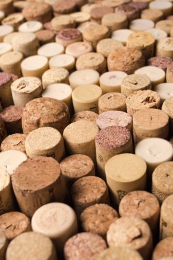 Farklı şarap mantarlar arka plan kümesi