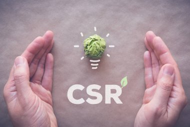 Csr, kurumsal sosyal sorumluluk ile yeşil kağıt ampul