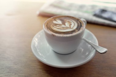 fincan cappuccino kahve sanat gazetesi ile