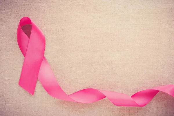 Pink Ribbon October Pink Breast Cancer Background — Stock Photo, Image