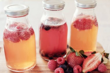 Kombucha ikinci fermente meyve çayı, probiyotik gıda
