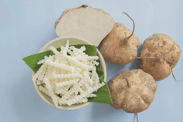 Raw Jicama Μεξικάνικο Γογγύλι Φυτικά Ketogenic Τρόφιμα Πρεβιοτικά Τρόφιμα Για — Φωτογραφία Αρχείου