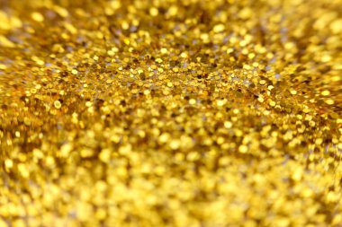 Işıklar sönmüş, arka planda parlayan klasik ışıklar. Noel ve Yeni Yıl Ziyafeti Bokeh arka planı