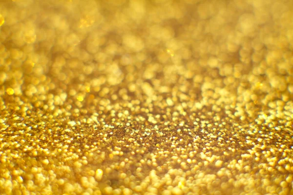 Abstrakter Goldhintergrund Glitter Vintage Lights Hintergrund Mit Lichtern Defokussiert Weihnachten — Stockfoto