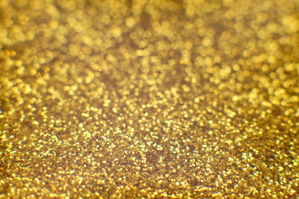 Fundo Ouro Abstrato Glitter Vintage Luzes Fundo Com Luzes Desfocadas — Fotografia de Stock