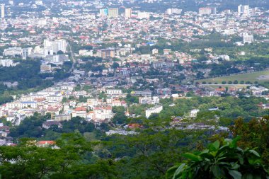 Kuzey Tayland 'ın Chiangmai şehrinin güzel manzarası 