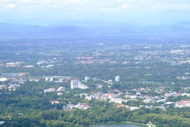 Kuzey Tayland 'ın Chiangmai şehrinin güzel manzarası 