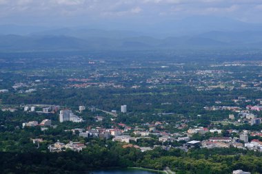 Kuzey Tayland 'ın Chiangmai şehrinin güzel manzarası 