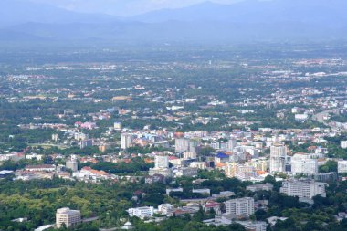 Kuzey Tayland 'ın Chiangmai şehrinin güzel manzarası 
