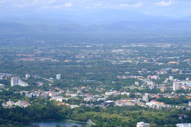 Kuzey Tayland 'ın Chiangmai şehrinin güzel manzarası 
