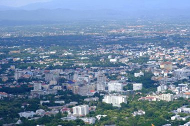 city view, beautiful landscape with mountains