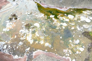 güzel kaplıca ve manzara duvar kağıdı arka planı