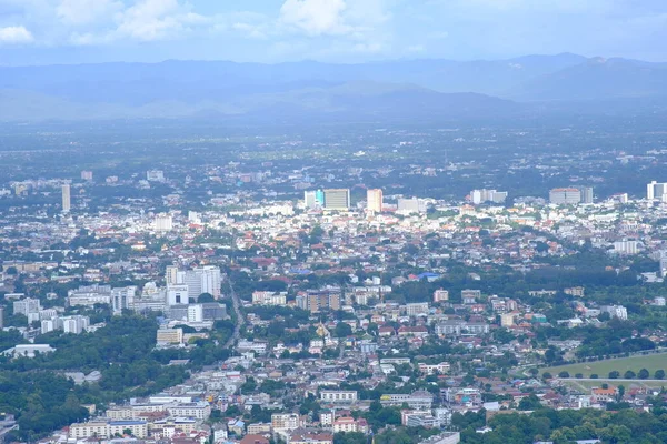 Вид Сверху Город Чиангмай Севере Таиланда — стоковое фото