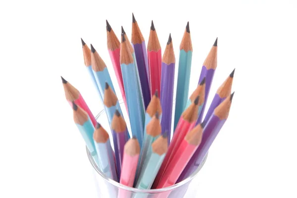 Close Pencil Background School Item Office Supplies — Stock Photo, Image