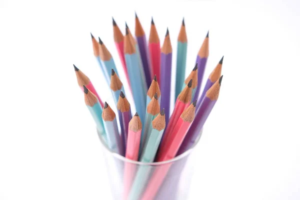 Close Pencil Background School Item Office Supplies — Stock Photo, Image