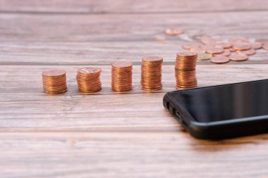 Para yığını yakın görünüm, para kavramı 