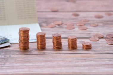 Para yığını yakın görünüm, para kavramı 