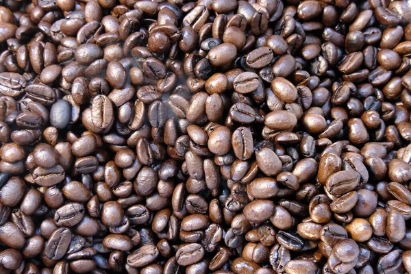 Coffee Beans Background Close View —  Fotos de Stock