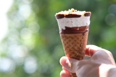 Dondurmanın manzarasını kapat. 