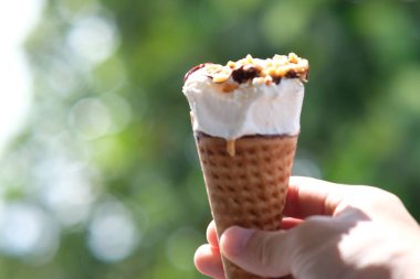 Dondurmanın manzarasını kapat. 