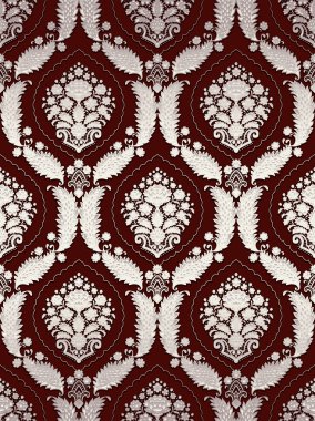 Vektör klasik damasko Seamless Modeli 