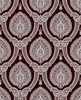 Vektör klasik damasko Seamless Modeli 