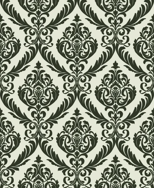 Vector Classic Damask Seamless Pattern — Stock Vector