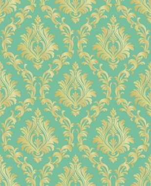Vektör klasik damasko Seamless Modeli 