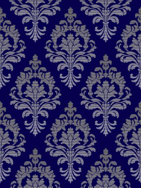 Vektör klasik damasko Seamless Modeli 