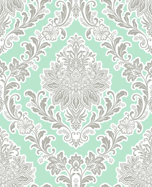 Vector Classic Damask Seamless Pattern — Stock Vector