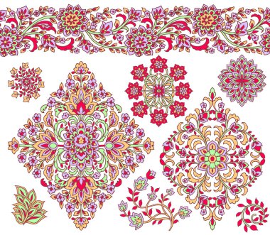 Paisley Tarzı Elements : Set 