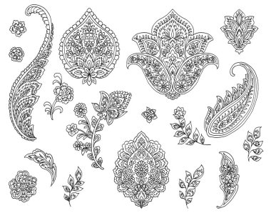 Paisley Tarzı Elements : Set 