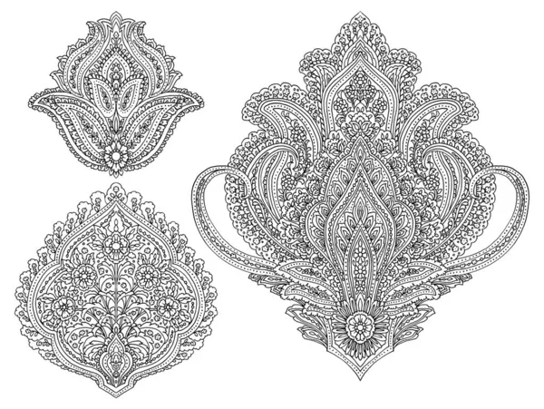 Paisley Style Elements Set — Stock Photo, Image