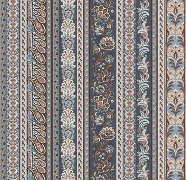 Kusursuz Desen: Paisley Biçimi: Kenarlık